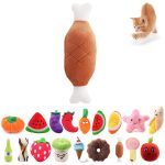 Cat Dog Plush Toys Cartoon Cute Fruit Food