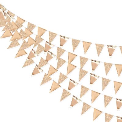 Champagne Paper Triangle Banner