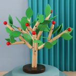 Leaf Cutting Tree Wood Building Blocks